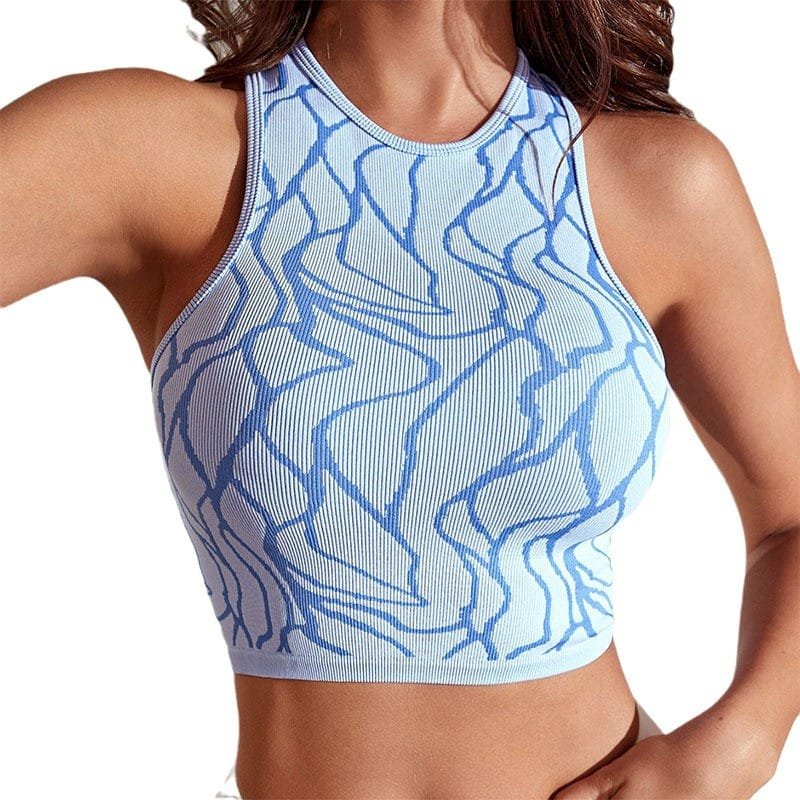 Seamless one-piece sports bra for activewear manufacturing