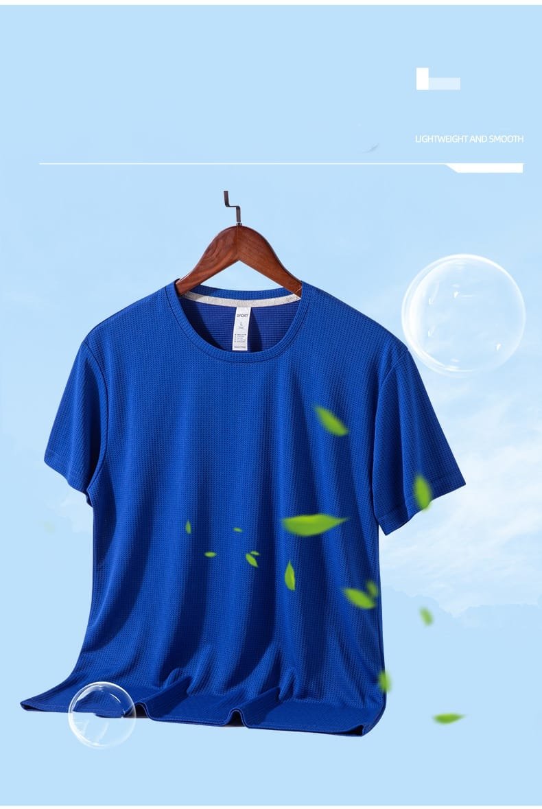 Men's lightweight gym training short sleeve tee 140g