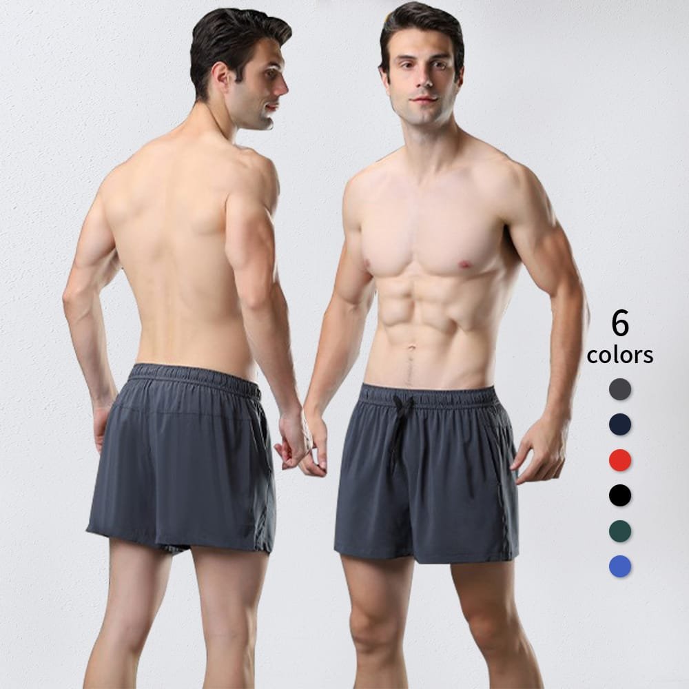 Men's lightweight athletic shorts — ideal entry product for testing the men's yoga market