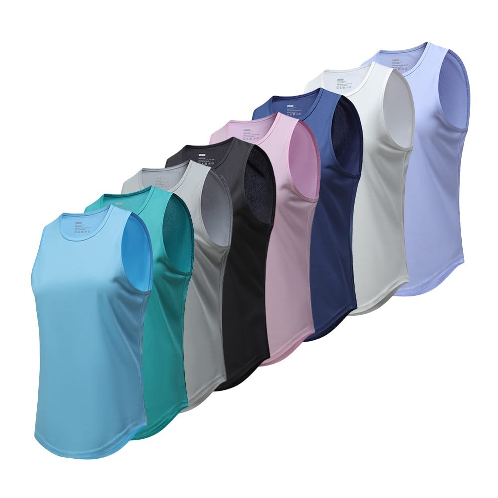 Basic yoga tank top — ideal base garment for demonstrating digital color variant generation
