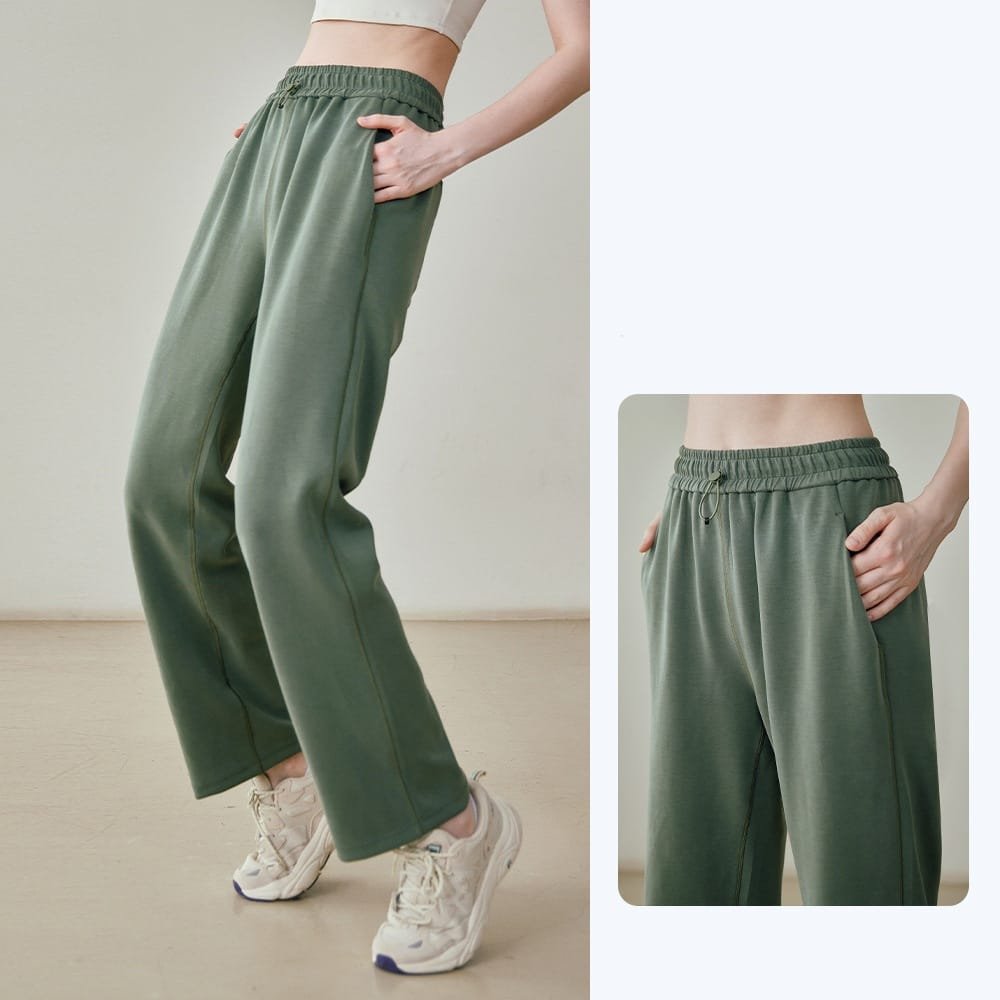 Relaxed-fit sweatpants for restorative yoga and meditation comfort wear
