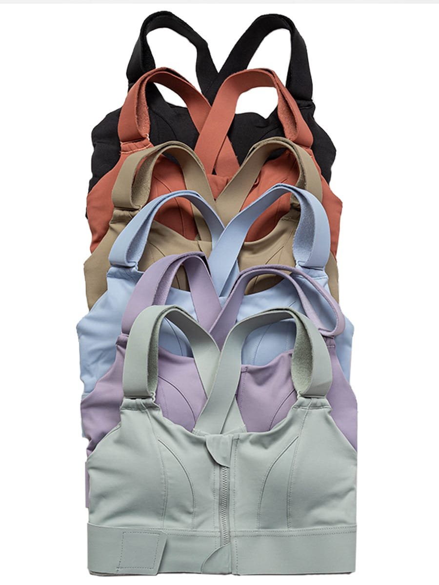 Plus-size supportive yoga bra with second-skin comfort fit for inclusive sizing