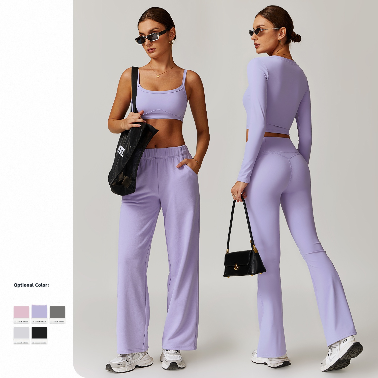 Bulk wholesale yoga apparel production — Kingben offers flexible MOQ from 50 pieces for boutique studios to 5,000+ for chains